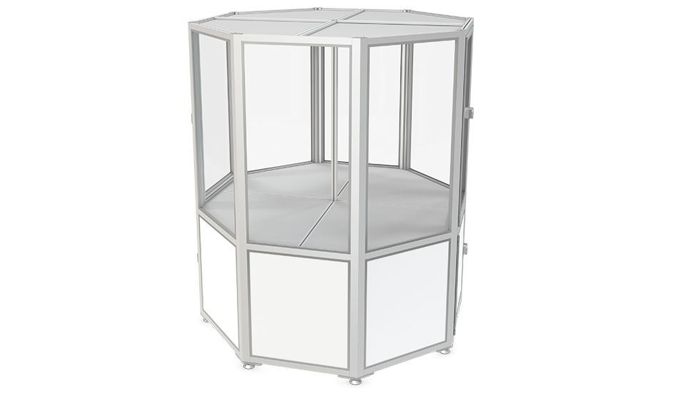 Cabina compacta para aplicaciones rotativas