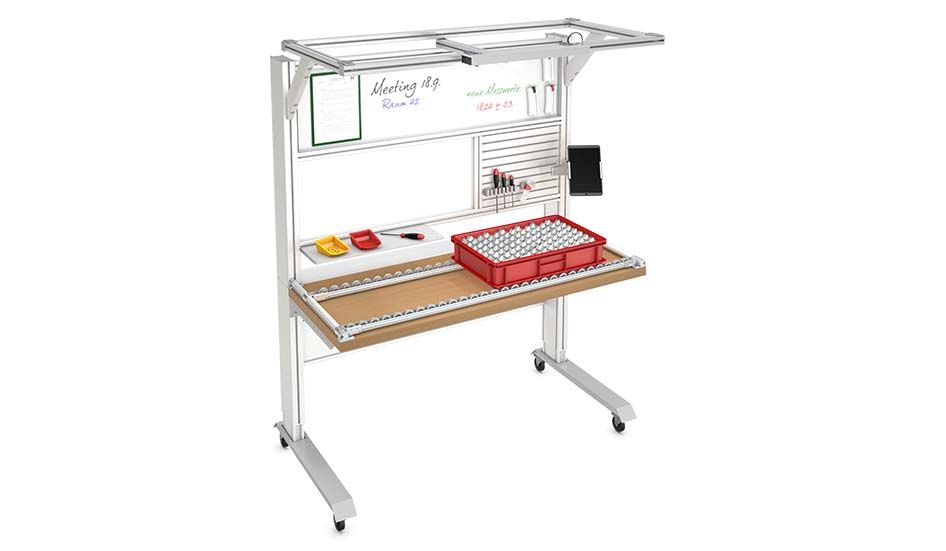 Bancos de trabajo móviles para la interrelación de bancos de trabajo